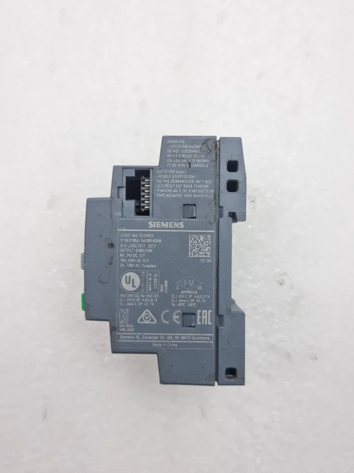 Siemens Logo BM 12/24RCE 6ED1052-1MD00-0BA8 12/24Vdc 6ED10521MD000BA8 Tested Ok